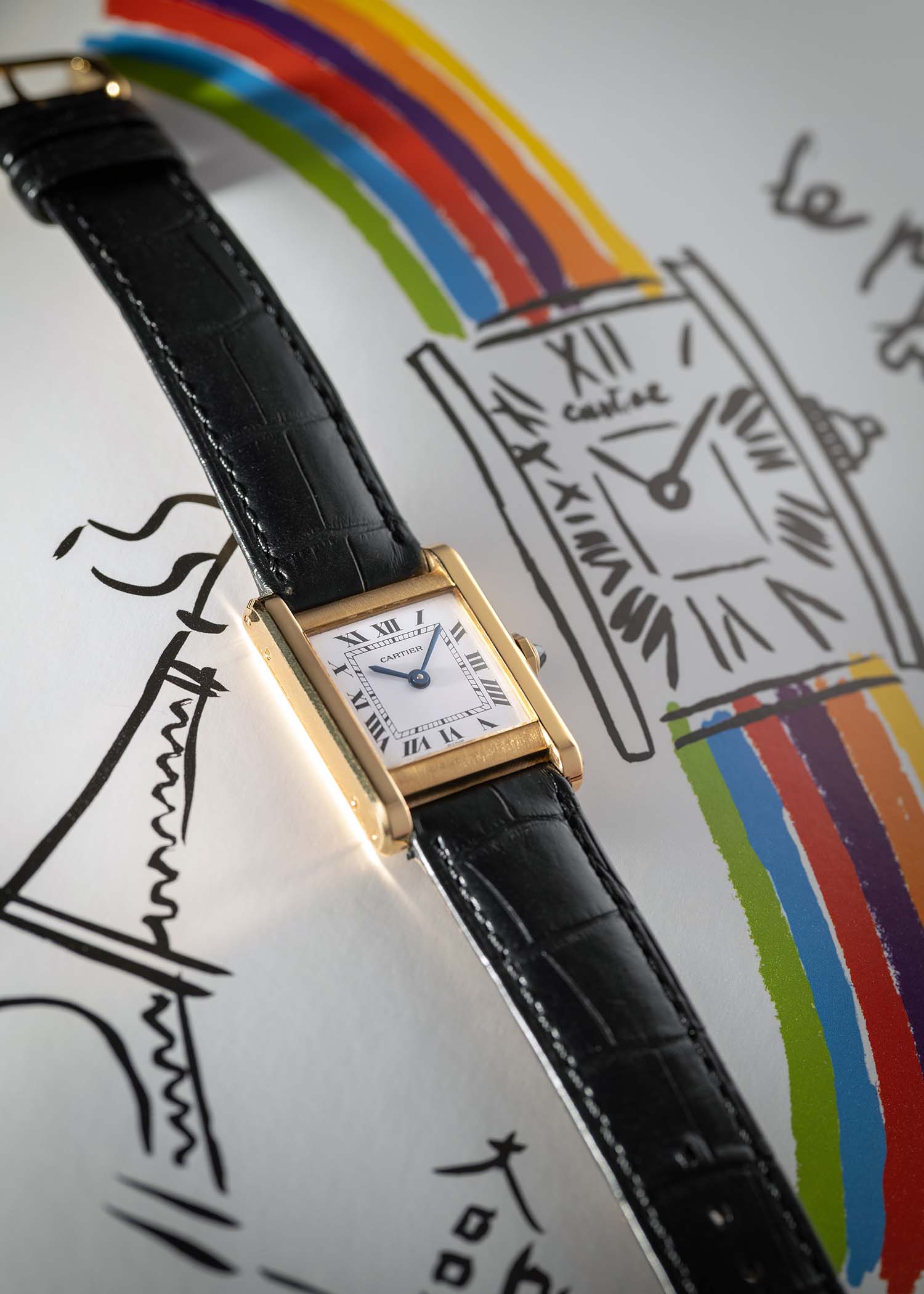 Cartier Tank Normale Paris Yellow Gold 70's for sale